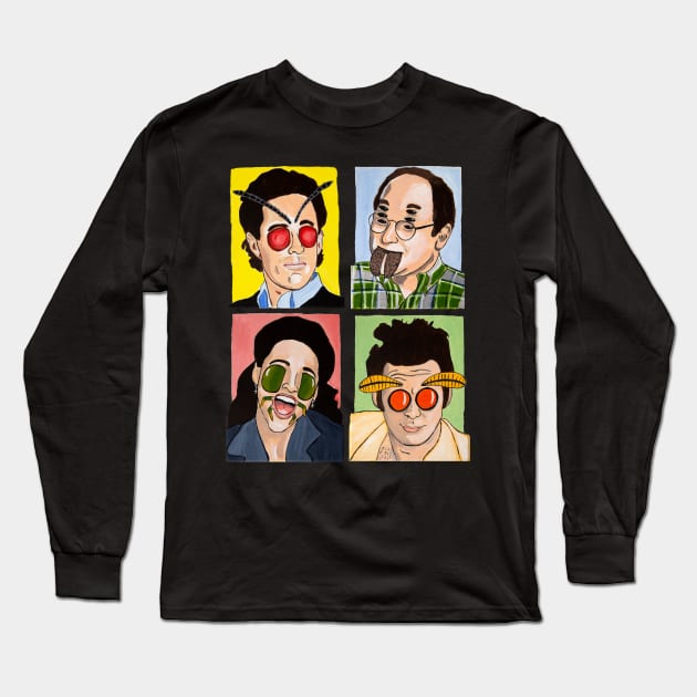 Seinfeld Bugs Long Sleeve T-Shirt by awkwardhandgestures